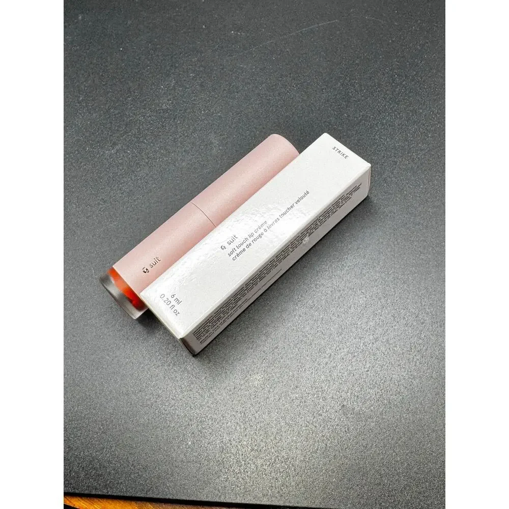 NWT glossier g suit soft touch lip creme in color strike